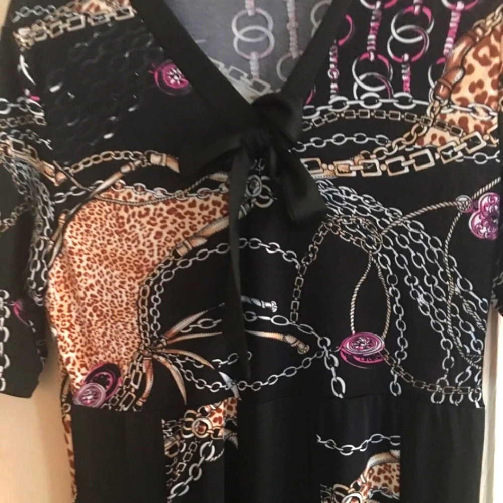 New Black Floral Maxi Dress Size L